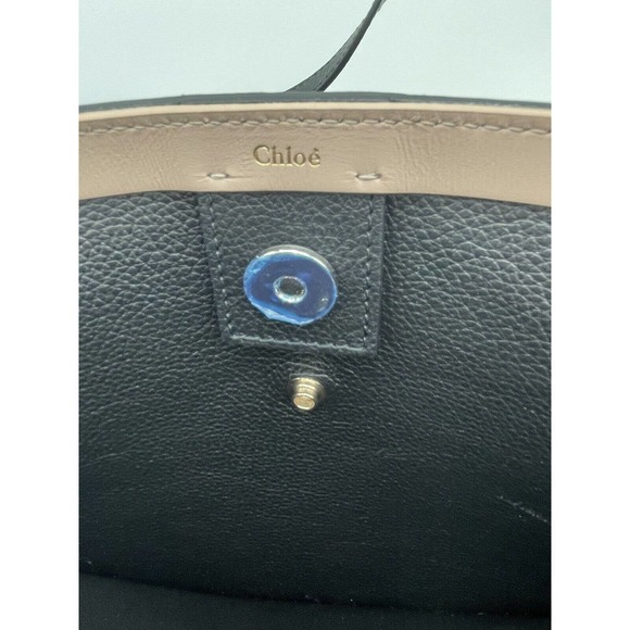 $1690 NEW CHLOE BLACK LEATHER TOTE BAG SHOPPER PURSE NWT - Picture 11 of 13